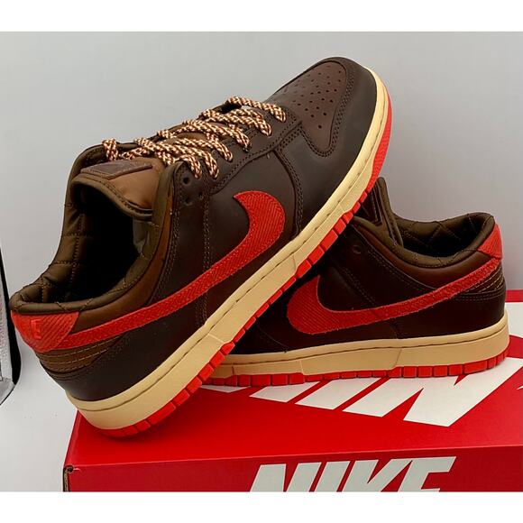 Nike Dunk Low 'Light British Brown' 9.5M HQ3448-262  # 434 - Picture 1 of 8